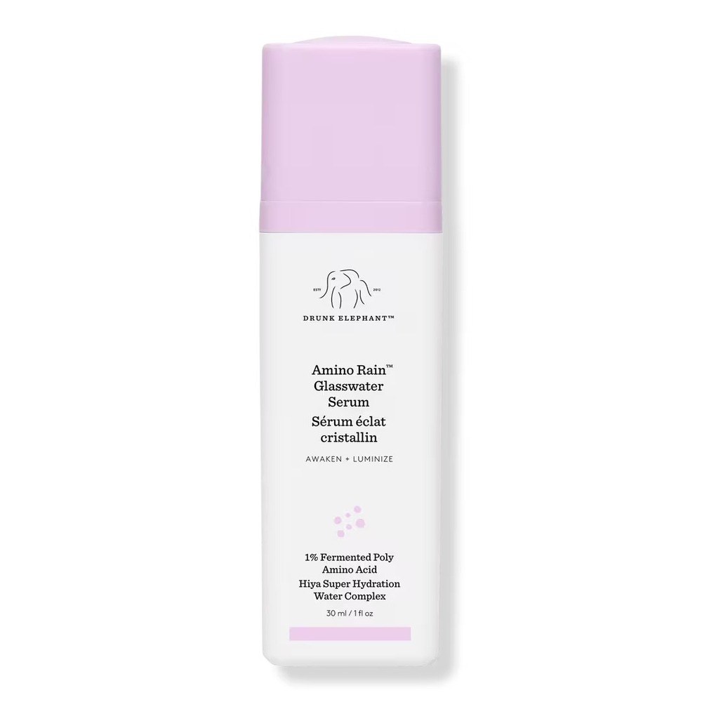 Drunk Elephant Amino Rain Glasswater Serum 1oz‎ Hydrating Hyaluronic Opalescent